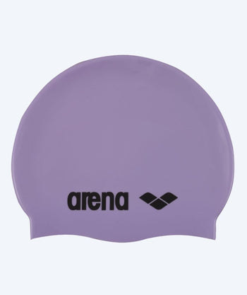 Arena swimming cap - Classic Silicone - Purple/black