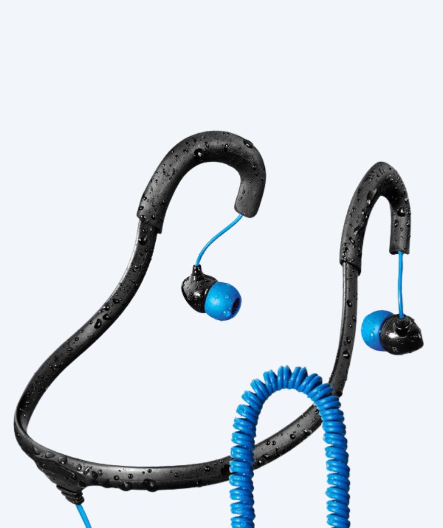 H2OAudio waterproof earphones - Surge SportWrap+ Wired - Black