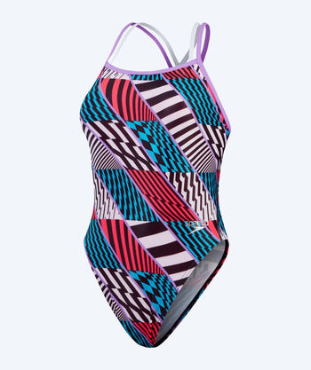 Speedo swimsuit for women - Allover Digital Starback - Red/blue