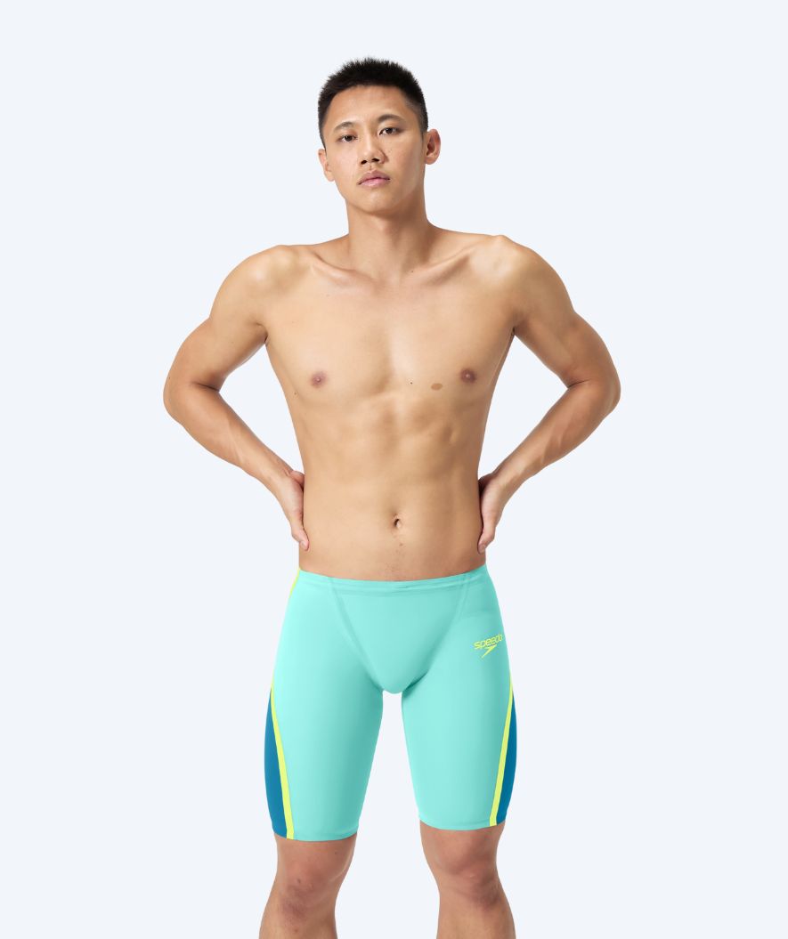 Speedo competition swim trunks for men - LZR Pure Intent 2.0 - Light blue/dark blue