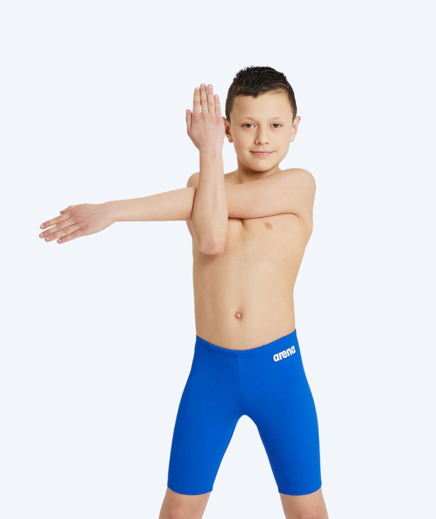 Arena long swim trunks for boys - Team Solid - Blue