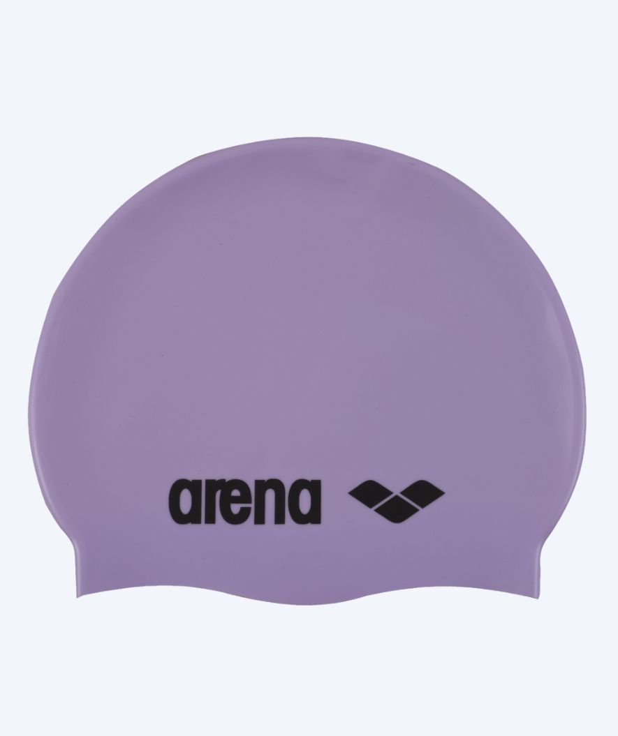 Arena swim cap - Classic Silicone - Purple/black