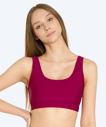 Watery bikini top for women - Remington - Dark red