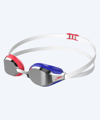 Speedo Elite swim goggles - Fastskin Speedsocket 2 Mirror - Blue/red