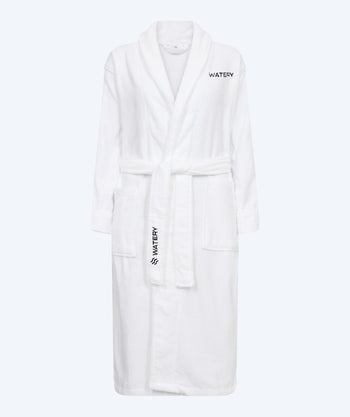 Watery bathrobe for women - Mariana - White