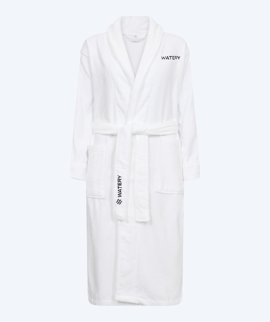 Watery bathrobe for women - Mariana - White