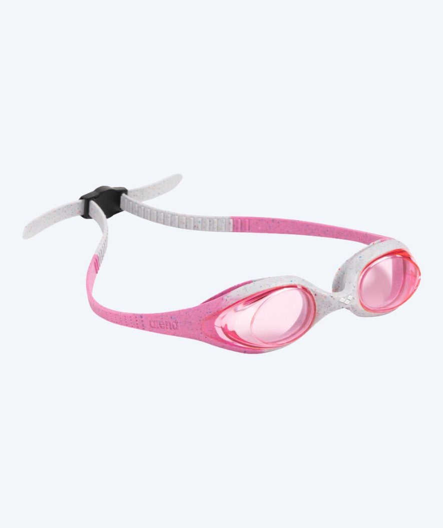 Arena swim goggles for kids (6-12) - Spider - Light pink/white