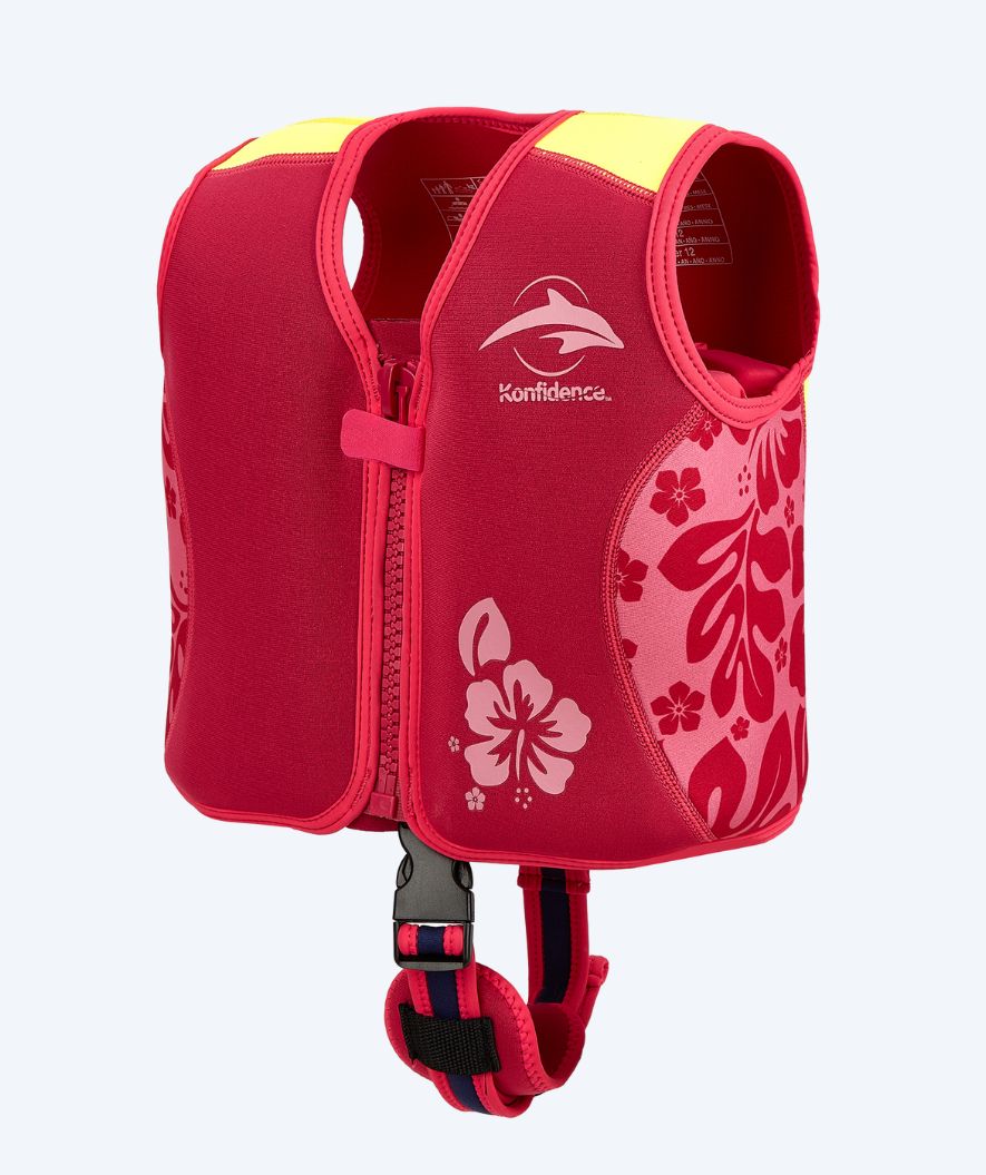 Konfidence swim vest for kids (2-12) - Original - Light pink/yellow