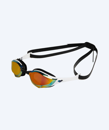 Arena Elite swim goggles - Cobra Edge SWIPE Mirror - White/gold
