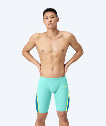 Speedo competition swim trunks for men - LZR Pure Intent 2.0 - Light blue/dark blue