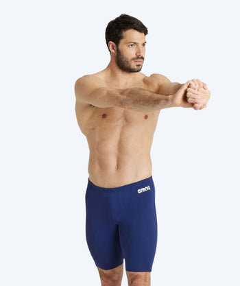 Arena long swim trunks for men - Team Swim Solid - Darkblue/White