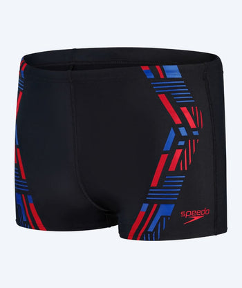 Speedo aquashorts for men - Tech Print - Black/blue