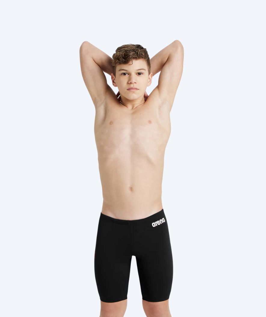 Arena long swim trunks for boys - Team Solid - Black