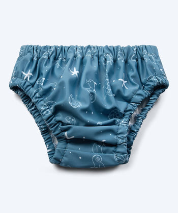 Watery swim nappies for kids - Foss Lining Nappy - Atlantic Blue