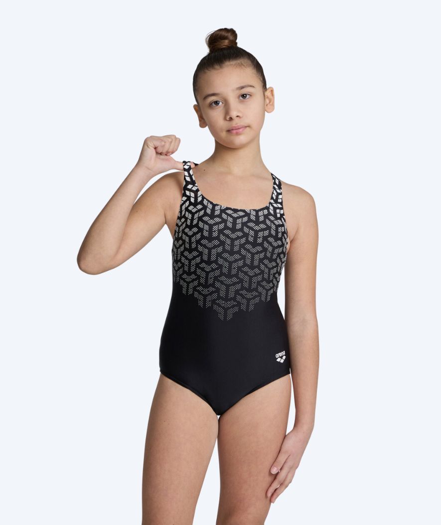 Arena swimsuit for girls - Kikko Pro V Back - Black