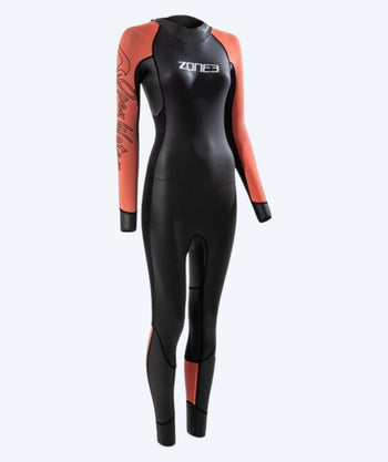 ZONE3 wetsuit for women - Venture - Black/Orange