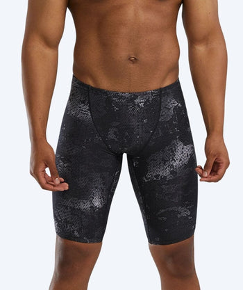 TYR long swim trunks for men - Durafast Elite Ison - Black/grey