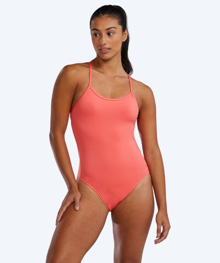 TYR swimsuit for women - Durafast Elite Solid Tieback - Light pink