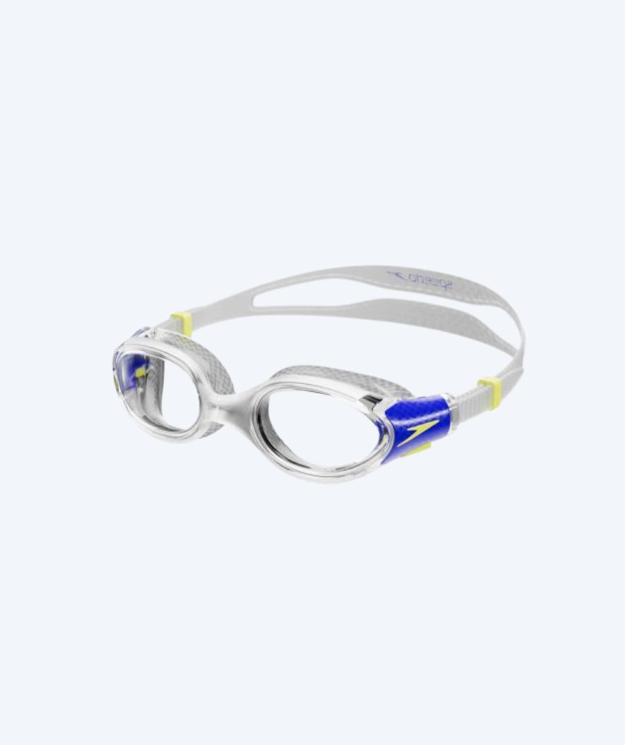 Speedo swimming goggles for kids (6-14) - Biofuse 2.0 - Grey/clear