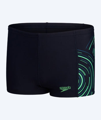 Speedo aquashorts for boys - Plastisol Placement - Black/Green