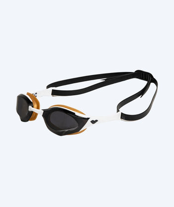 Arena swim goggles - Cobra Edge SWIPE - White/gold (Smoke lens)