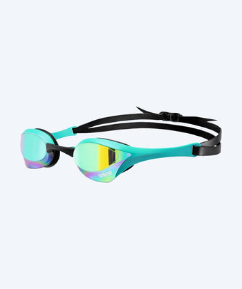 Arena Elite swimming goggles - Cobra Ultra SWIPE Mirror - Light blue/gold