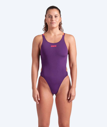 Arena swimsuit for women - Tech Multi Solid - Purple/orange