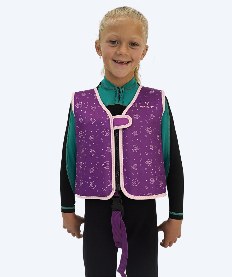 Watery swim vest for kids (1-6) - Splashy - Purple