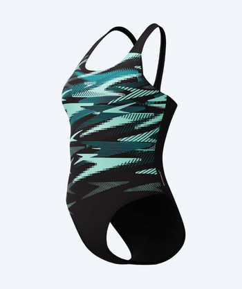 Speedo swimsuit for women - Hyperboom Placement Muscleback - Black/Turquoise