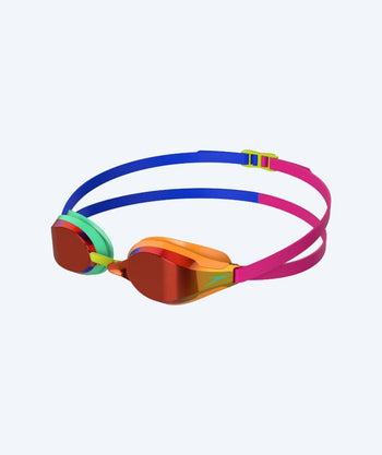 Speedo swim goggles - Fastskin Speedsocket 2 Mirror - Green/orange