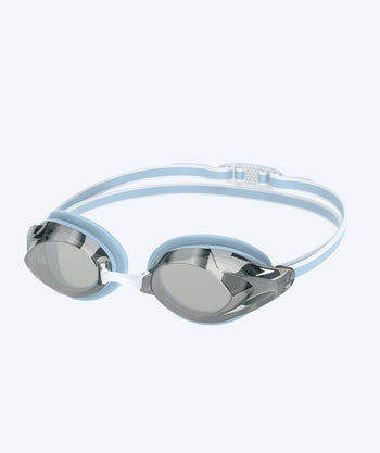 Speedo Elite swimming goggles for women - Vanquisher 3.0 Mirrored - Light blue/silver
