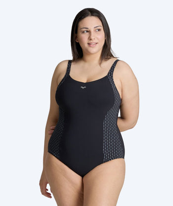 Arena swimsuit in plus sizes for women - Bodylift Laura - Black