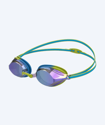 Speedo competition swim goggles for kids - Vengeance Mirror - Green/blue