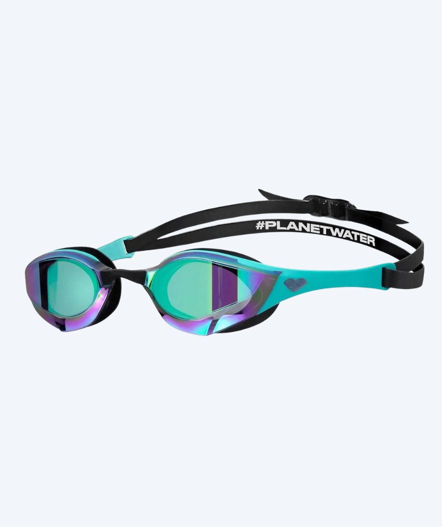 Arena Elite swimming goggles - Cobra Edge SWIPE Mirror - Black/turquoise
