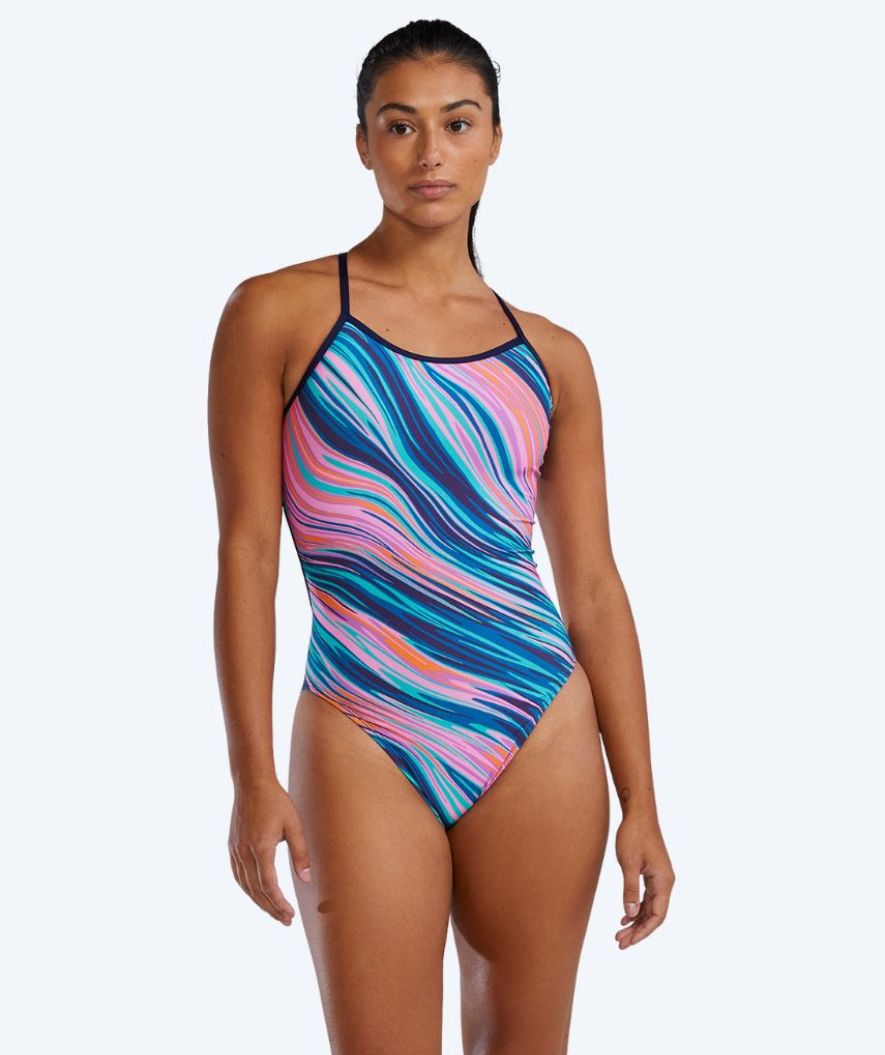 TYR swimsuit for women - Riptidal Trinityfit - Pink/blue