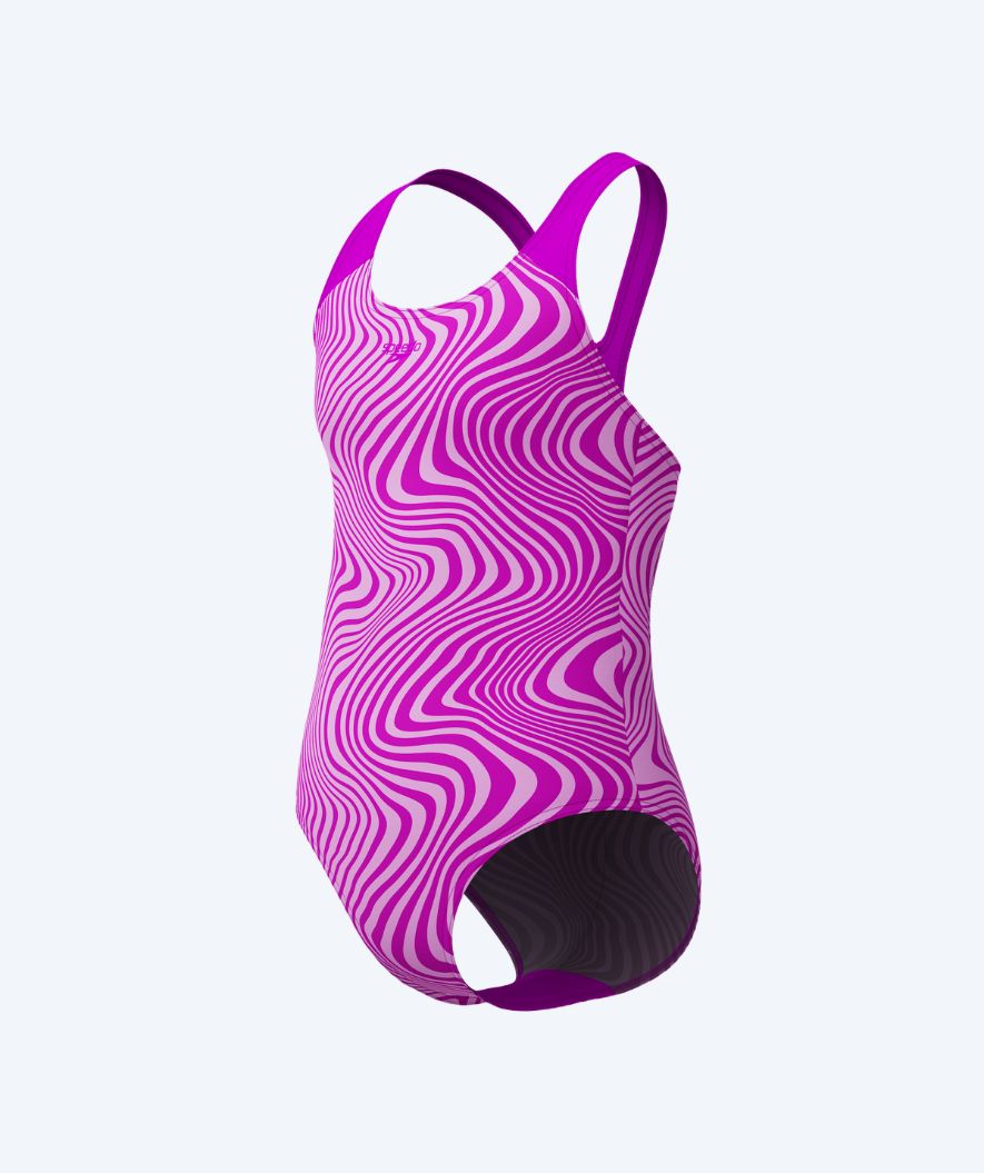 Speedo swimsuit for girls - Allover Digital Splashback - Pink