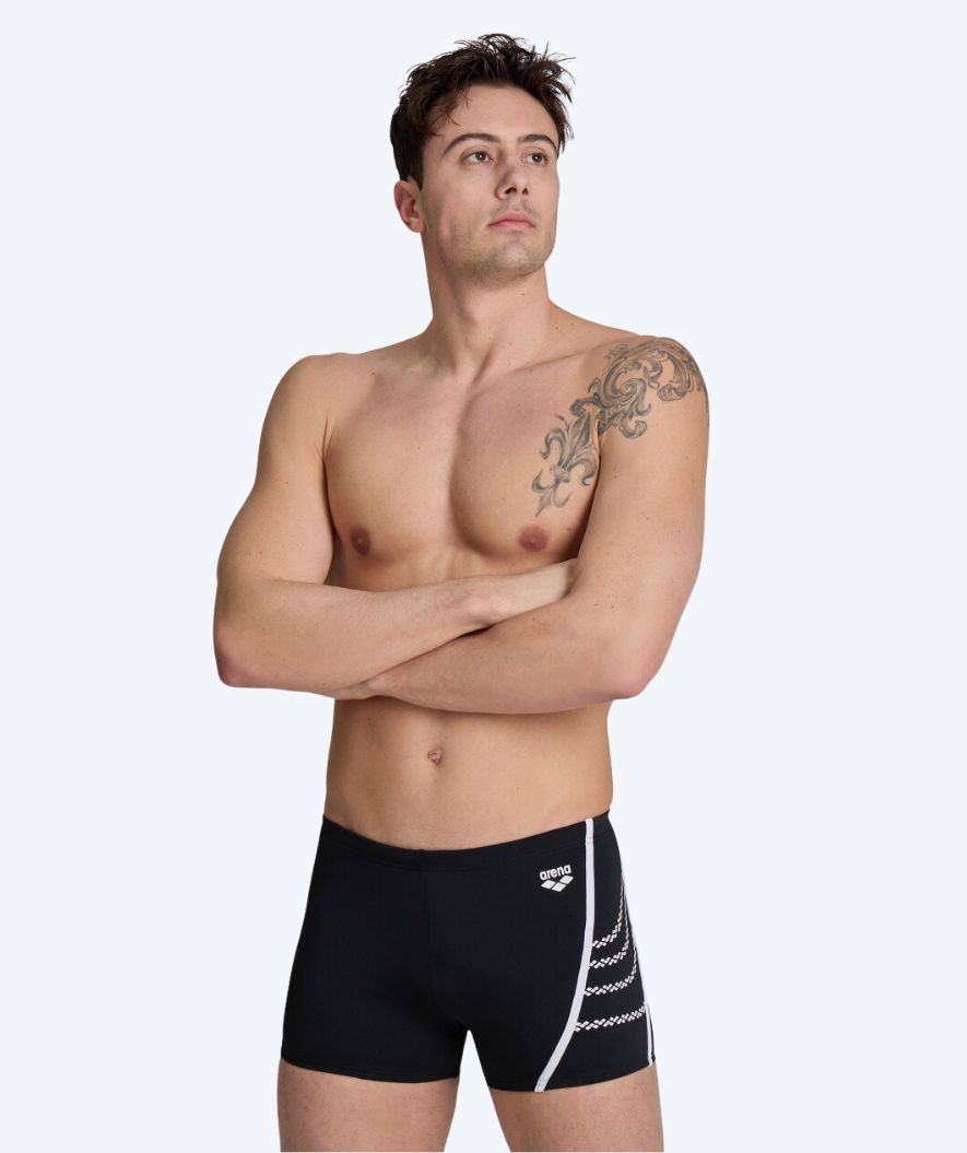 Arena swim trunks for men - Losange V - Black