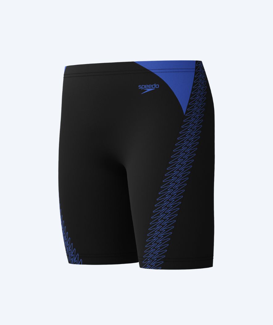 Speedo long swim trunks for boys - Hyperboom Splice - Black/dark blue