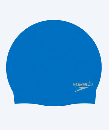 Speedo swim cap - Plain Moulded - Blue