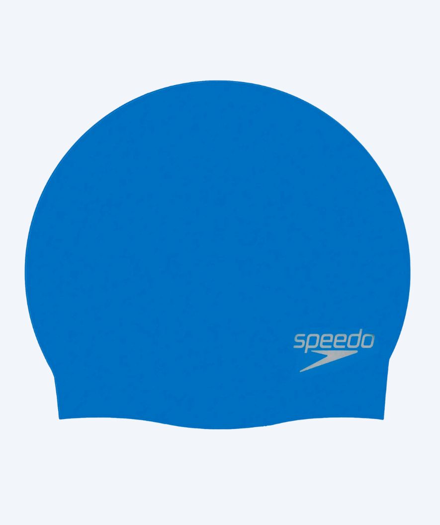 Speedo swim cap - Plain Moulded - Blue