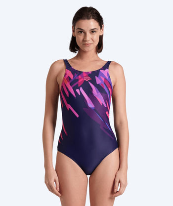 Arena swimsuit for women - Talea U-Back - Dark blue/purple
