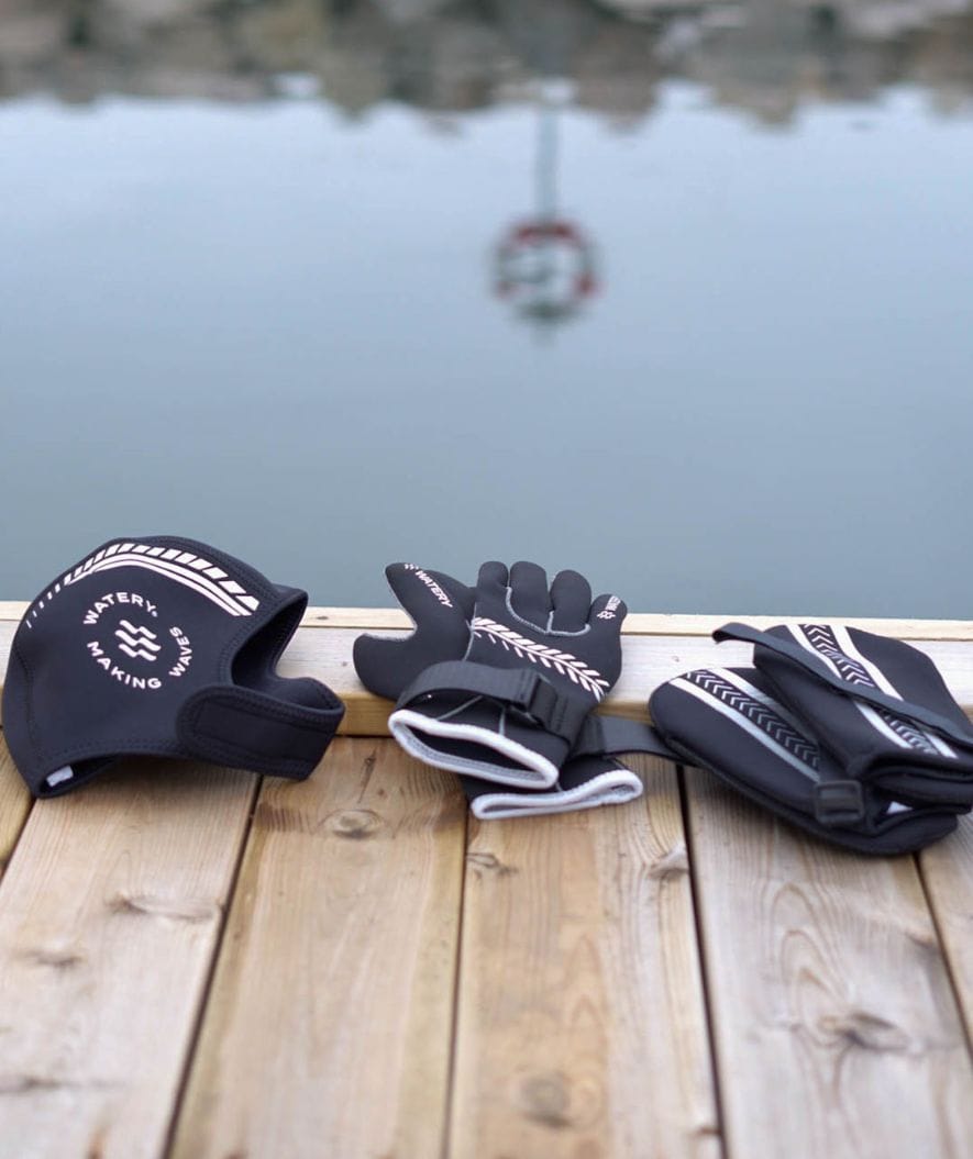 Watery neoprene set - Thermal Reptile (3 mm) - Black/Silver