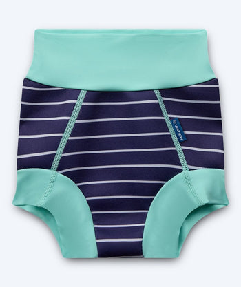 Watery swim nappies for children - Swim Nappy - Turquoise Stripes