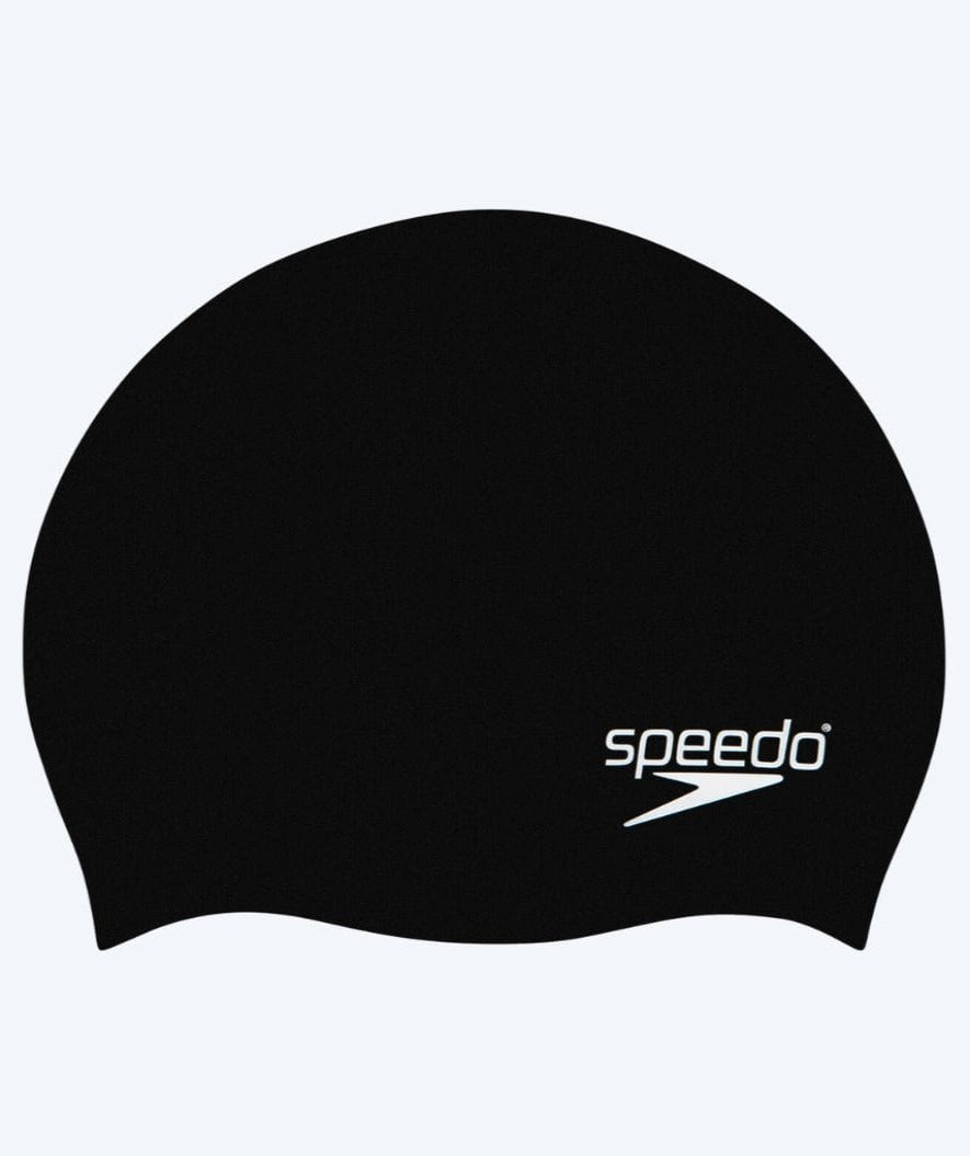 Speedo swimming cap for junior (6-16) - Plain - Black