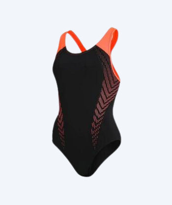 Speedo swimsuit for women - Placement Laneback - Black/orange