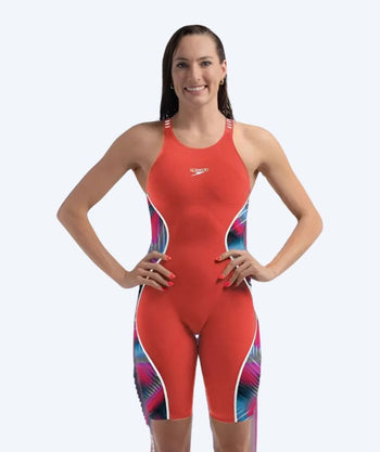 Speedo competition swimsuit for women - LZR Pure Intent 2.0 - Red/multi