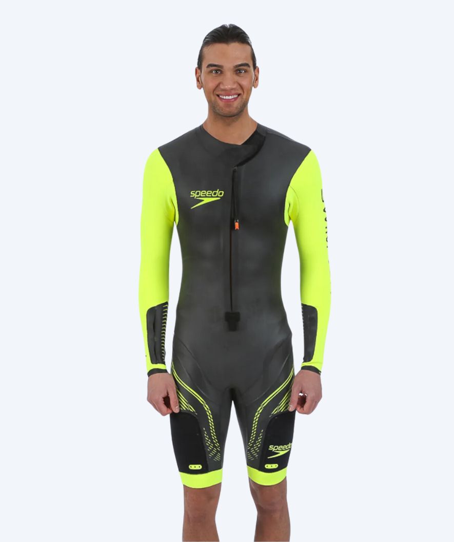 Speedo wetsuit for men - Fastskin Swimrun - Black/yellow