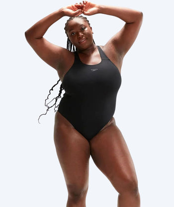 Speedo bathing suit in large sizes for women - Endurance+ Medalist - Black