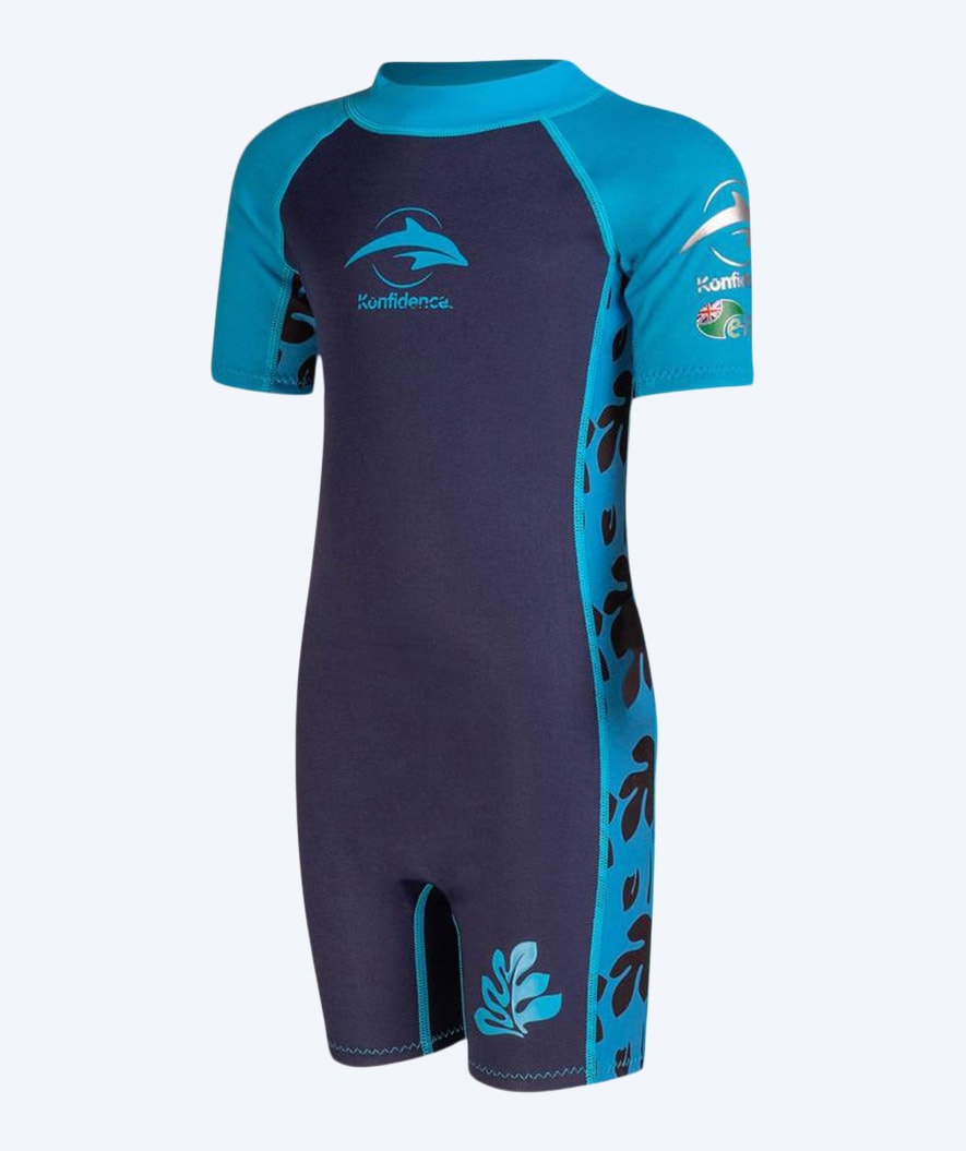 Konfidence wetsuit for kids - Warma - Light blue