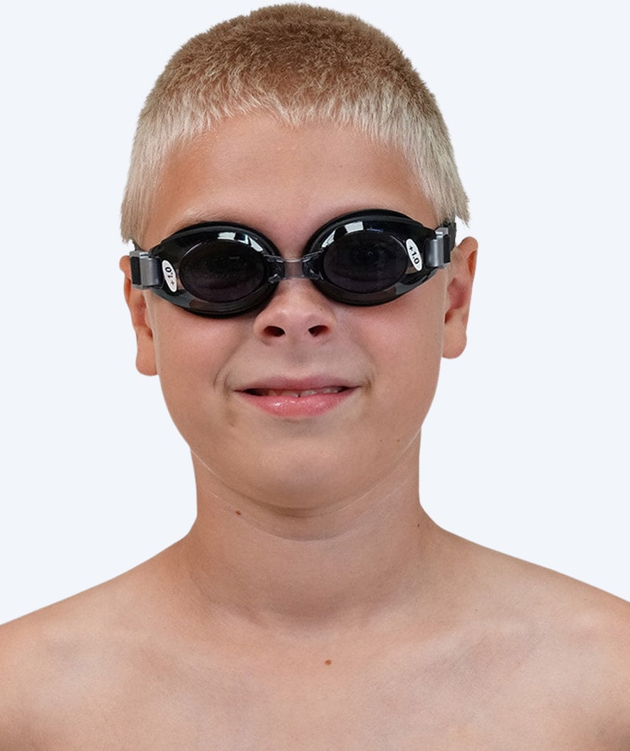 Primotec farsighted swim goggles for kids - (+1.0) to (+8.0) - Smoke